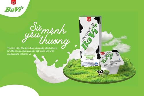 Sữa lof Ba Vì 'thay áo' mới, hương vị không đổi
