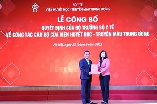 Viện Huyết học -Truyền máu Trung ương có Viện trưởng mới