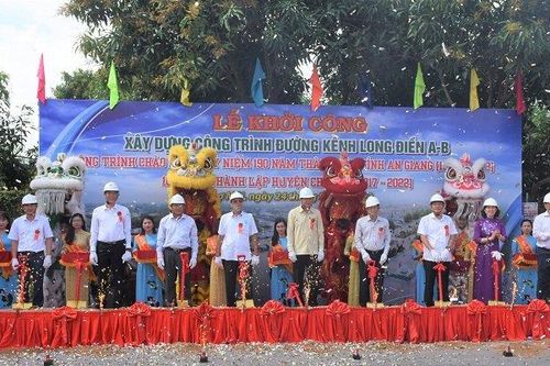 An Giang khởi công tuyến đường gần 500 tỷ đồng nối với tỉnh Đồng Tháp