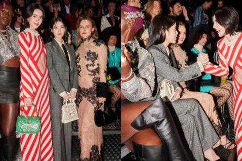 IU bất ngờ bị 'ma nữ' Mai Davika lấn át tại Milan Fashion Week