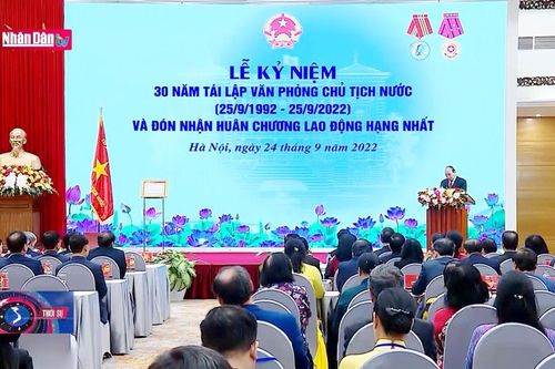 Lễ kỷ niệm 30 năm tái lập Văn phòng Chủ tịch nước