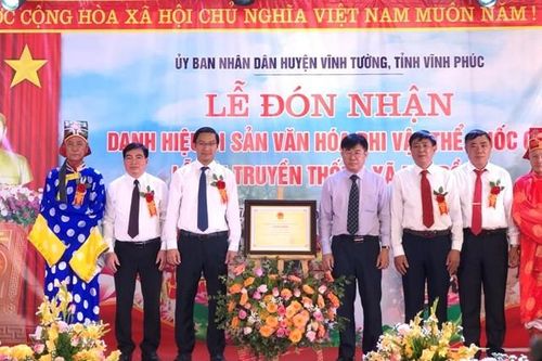 Vĩnh Phúc: Lễ hội truyền thống xã Đại Đồng (Vĩnh Tường) là Di sản văn hóa phi vật thể Quốc gia