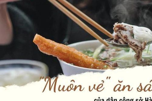 Nhân viên công sở Hà Nội và bữa ăn sáng hàng ngày