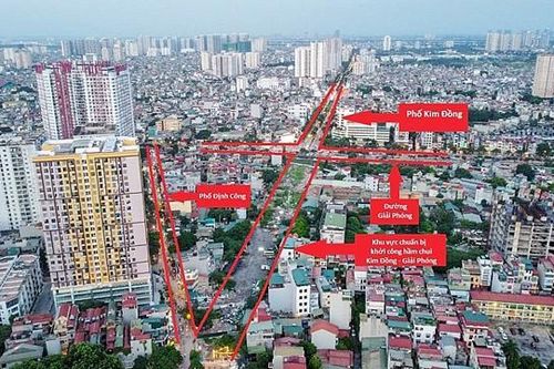 Quận Hoàng Mai: Hoàn tất công tác chuẩn bị khởi công hầm chui Kim Đồng