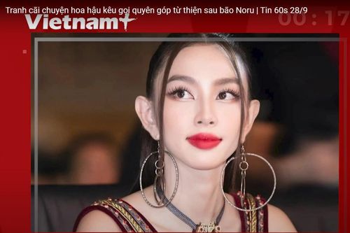Tranh cãi chuyện hoa hậu kêu gọi quyên góp từ thiện sau bão Noru