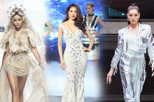 Cùng thị phạm catwalk nhưng Phạm Hương lại bị H'Hen Niê và Khánh Vân 'vượt mặt'