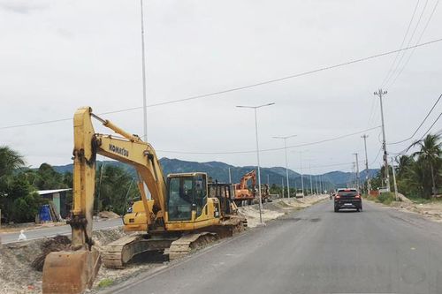 Dự án đường giao thông từ Quốc lộ 1 đi Đầm Môn: Nỗ lực hoàn thành đúng hạn
