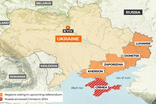 Nga tuyên bố sẽ sáp nhập 4 vùng lãnh thổ Ukraine vào ngày 30/9
