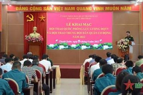 Khai mạc Hội thao Quốc phòng lực lượng Dân quân tự vệ năm 2022