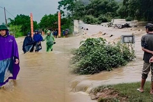 Thanh Hóa: Nhiều địa phương bị ngập, nhiều tuyến đường bị chia cắt do mưa lớn