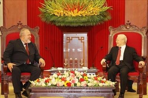 Lãnh đạo Đảng, Nhà nước đón, tiếp, hội đàm, hội kiến Thủ tướng Cuba