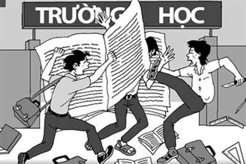 Nam sinh lớp 10 bị bạn dùng dao tấn công trong trường học