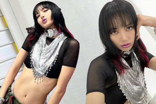 Lisa táo bạo xỏ khuyên môi, khoe eo thon gọn không mỡ thừa