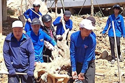 Xung kích hỗ trợ người dân vùng tâm bão