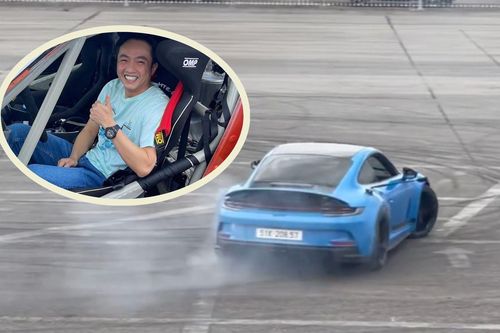 Cường Đô la drift khét mù bằng xe Porsche giá hơn 20 tỷ đồng