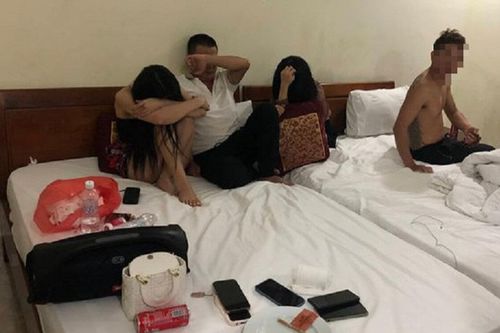 7 nam nữ bị bắt quả tang 'thác loạn' trong khách sạn