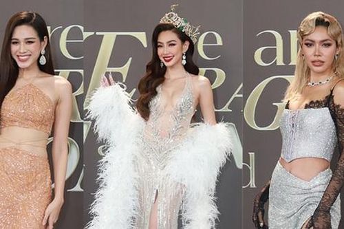 Các mỹ nhân khoe sắc trên thảm đỏ Chung kết Hoa hậu Hòa bình Việt Nam 2022