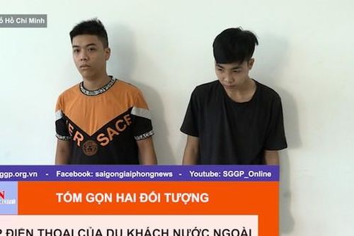 Tóm gọn hai đối tượng cướp điện thoại của du khách nước ngoài