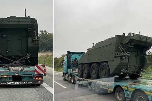 Thiết giáp LAV 6.0 Canada viện trợ cho Ukraine xuất hiện trên đường cao tốc Đức