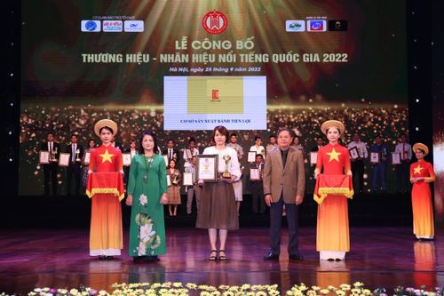 Tiến Lợi tự hào là Thương hiệu - Nhãn hiệu nổi tiếng Quốc Gia 2022