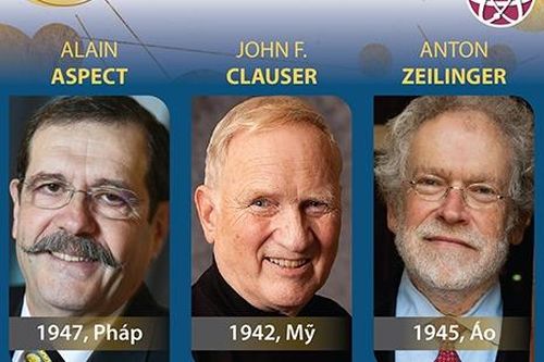 Ba nhà khoa học nhận giải Nobel Vật lý 2022
