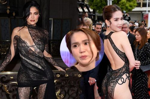 Kylie Jenner diện đầm xuyên thấu, netizen 'réo gọi' tên Ngọc Trinh vì lý do này