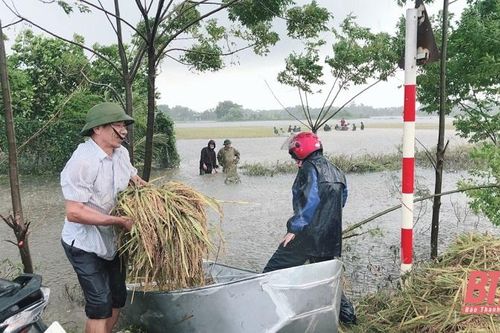 Nông Cống tập trung khắc phục thiệt hại do mưa lũ gây ra
