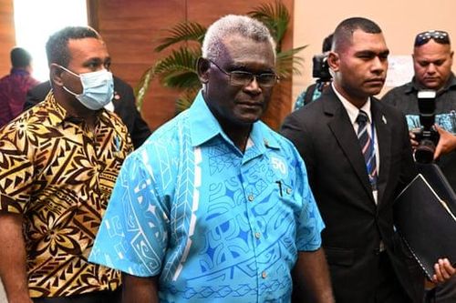 Thủ tướng Quần đảo Solomon Manasseh Sogavare công du Australia