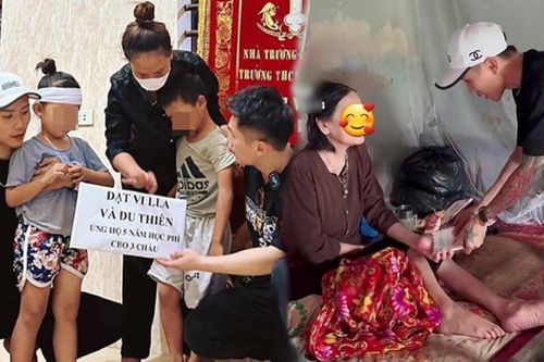Xôn xao hình ảnh Đạt Villa xắn quần, lội lũ đi từ thiện ở Nghệ An: Kẻ khen hết lời, người kêu 'đánh bóng'