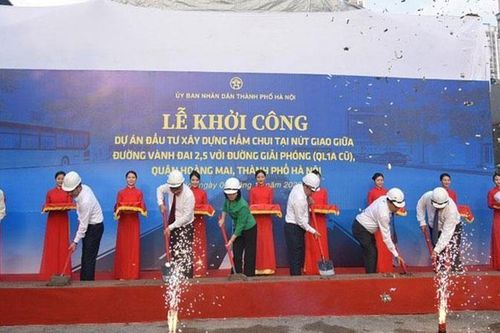 Hà Nội khởi công xây dựng hầm chui Giải Phóng-Kim Đồng