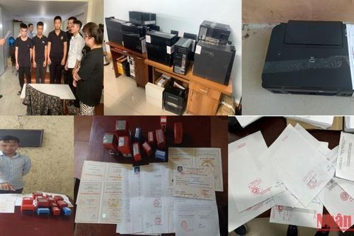 Triệt phá 3 đường dây làm giả con dấu, tài liệu và mua bán tài khoản ngân hàng trái phép