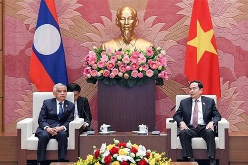 Phó Chủ tịch Thường trực Quốc hội Trần Thanh Mẫn tiếp Phó Chủ tịch Quốc hội Lào, Chủ tịch Ủy ban Hòa bình và Đoàn kết Lào