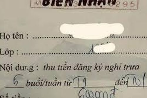 Thu tiền nghỉ trưa 600.000 đồng/tháng, hiệu trưởng THPT Marie Curie lên tiếng