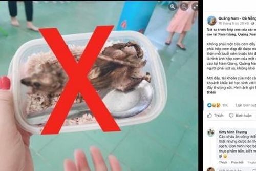 Vụ 'học sinh ăn cơm với thịt chuột': Phạt người đăng tin 7,5 triệu đồng
