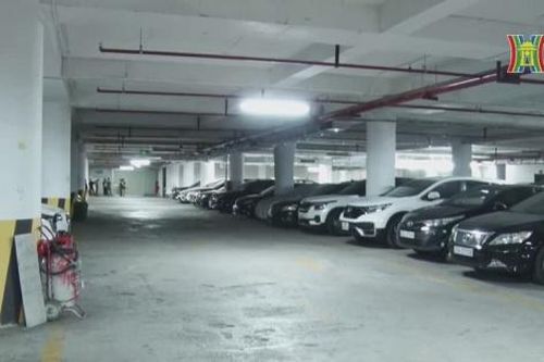 Những vi phạm tại bãi xe ngầm Mễ Trì Hạ