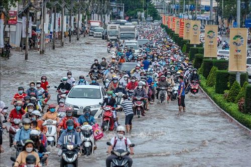 Cần Thơ: Triều cường liên tục dâng cao, nhiều tuyến đường nội đô biến thành 'sông'
