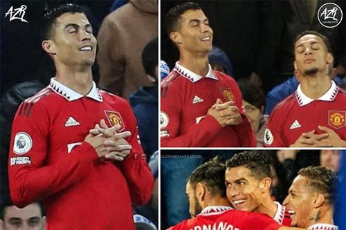 Điểm nhấn Everton 1-2 MU: Trọng tài khiến fan Quỷ đỏ tức điên, Ronaldo ăn mừng kiểu mới