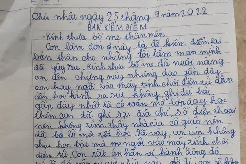 Cậu bé viết kiểm điểm tự đặt hình phạt, bố mẹ đọc xong hết hồn không dám bắt lỗi