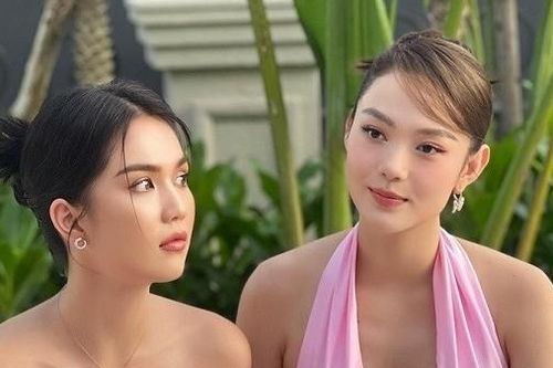 Thời trang dự đám cưới khoe dáng thanh mảnh của ca sĩ Minh Hằng