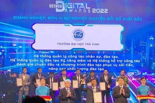 TVU đạt Giải thưởng Chuyển đổi số Việt Nam 2022