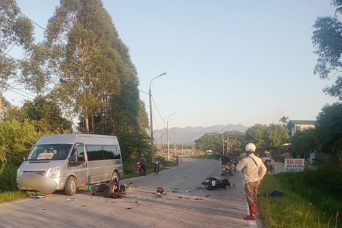 Quảng Ninh: Va chạm giữa 2 xe máy đi ngược chiều, 1 người tử vong