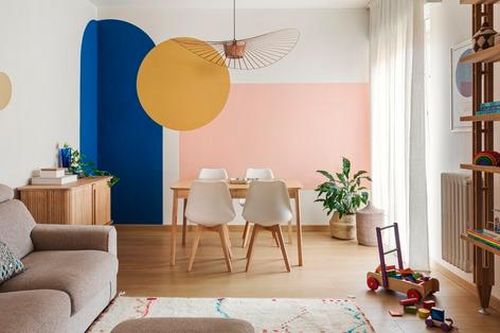 Căn hộ 80m2 'chơi' màu sắc mang phong cách nhiệt đới