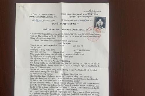 Truy nã nữ giám đốc lập công ty 'ma' lừa đảo trên 7 tỷ đồng