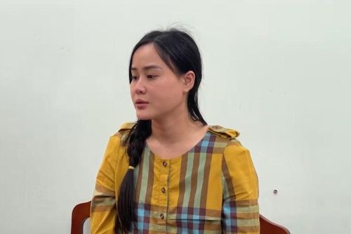 Ninh Thị Vân Anh khóc khi bị bắt tạm giam