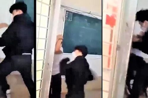 Lại xuất hiện clip học sinh đánh bạn tới tấp ngay trong lớp học gây phẫn nộ
