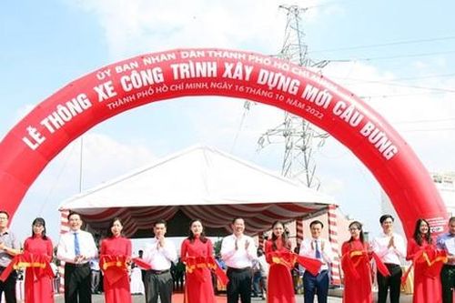 TPHCM thông xe nhánh 2 cầu Bưng, góp phần giảm ùn tắc cửa ngõ Tây Bắc