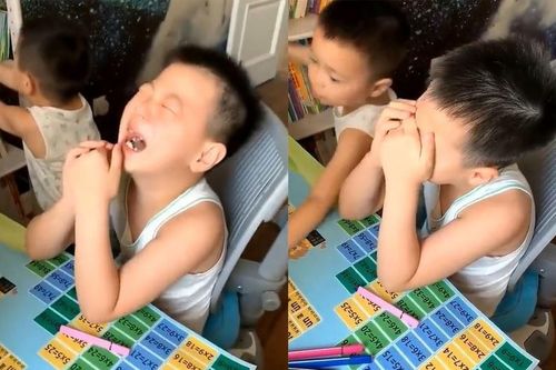 Cậu bé xung phong dạy em học Toán bỗng gào khóc nức nở sau 10 phút