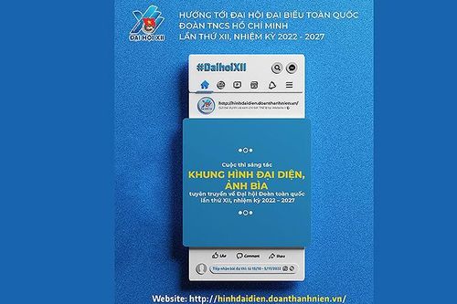 Sáng tác hình đại diện, ảnh bìa về Đại hội Đoàn toàn quốc lần thứ XII