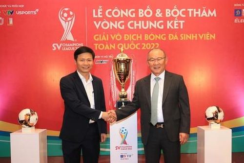 HLV Park Hang-seo dự lễ bốc thăm Vòng chung kết Giải vô địch Bóng đá sinh viên toàn quốc 2022