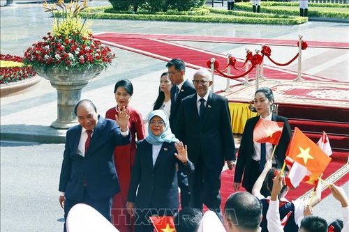 Báo chí Singapore đánh giá tích cực chuyến thăm Việt Nam của Tổng thống Halimah Yacob